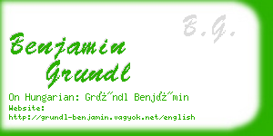 benjamin grundl business card